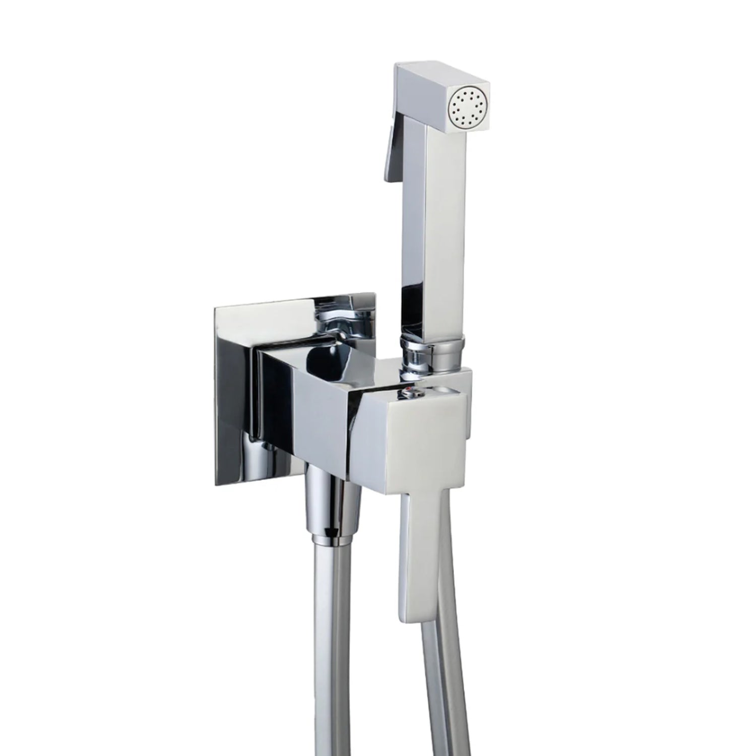 Kit miscelatore a incasso quadrato con doccetta DocciaGo - Cromo