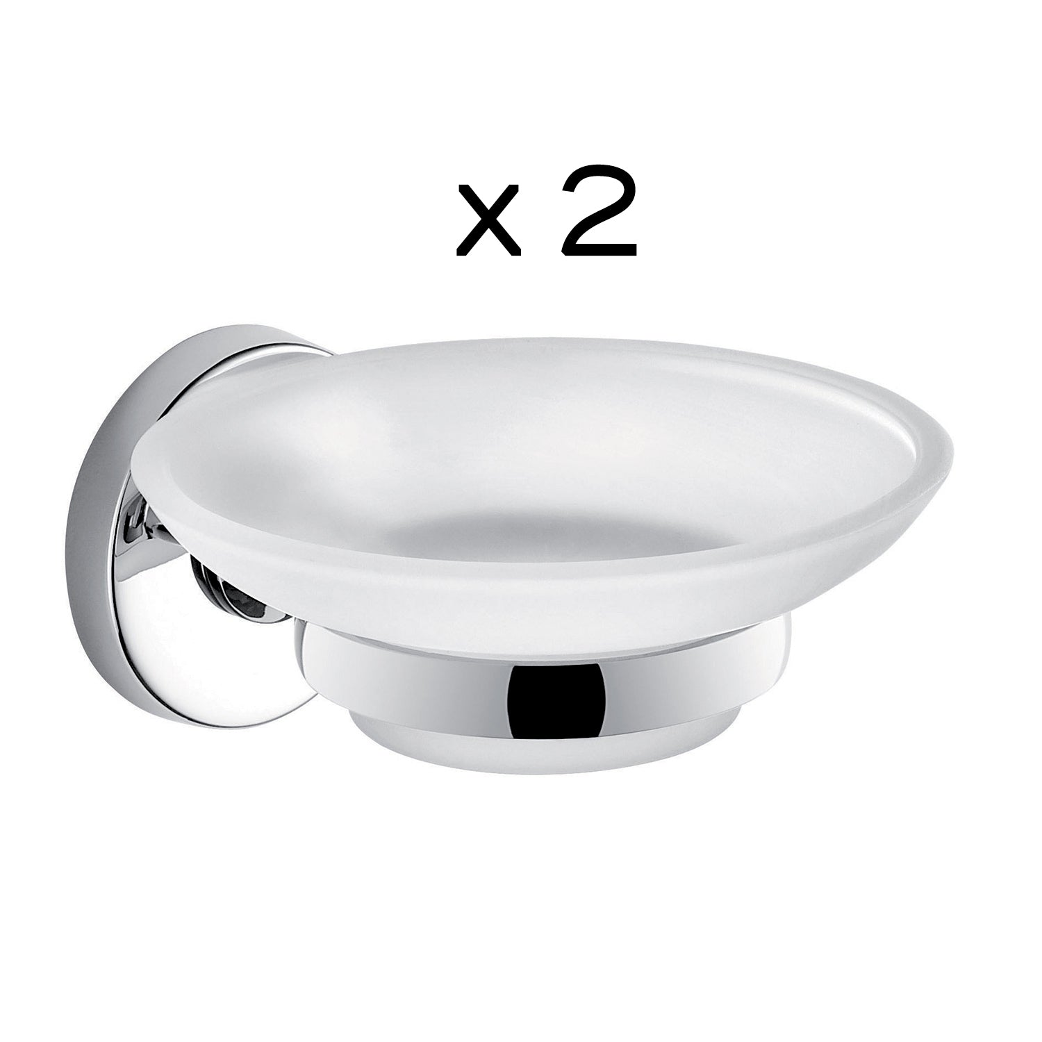  Set 8 pezzi in Acciaio Inox e Cromall Gedy serie Felce - Cromato by CeramicStore | Lo specialista del tuo bagno