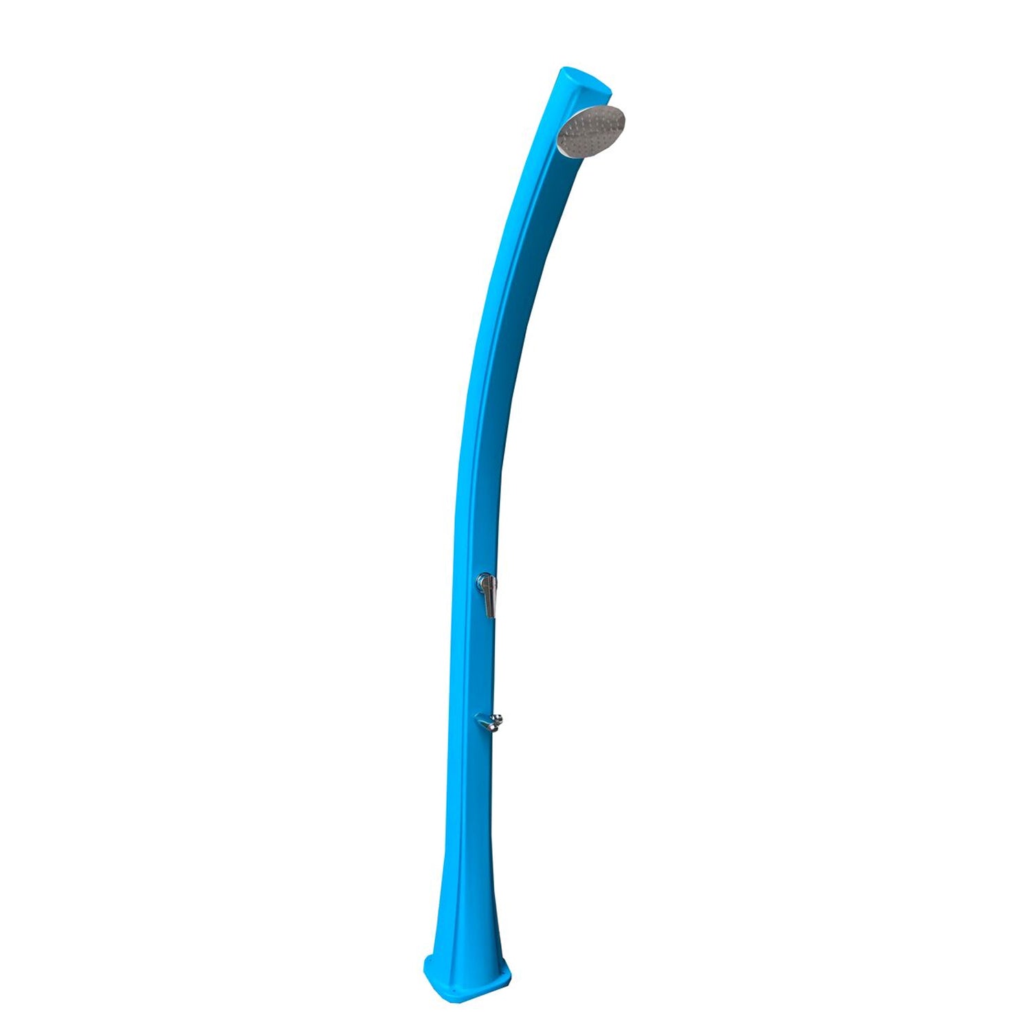Colonna doccia solare in HDPE blu