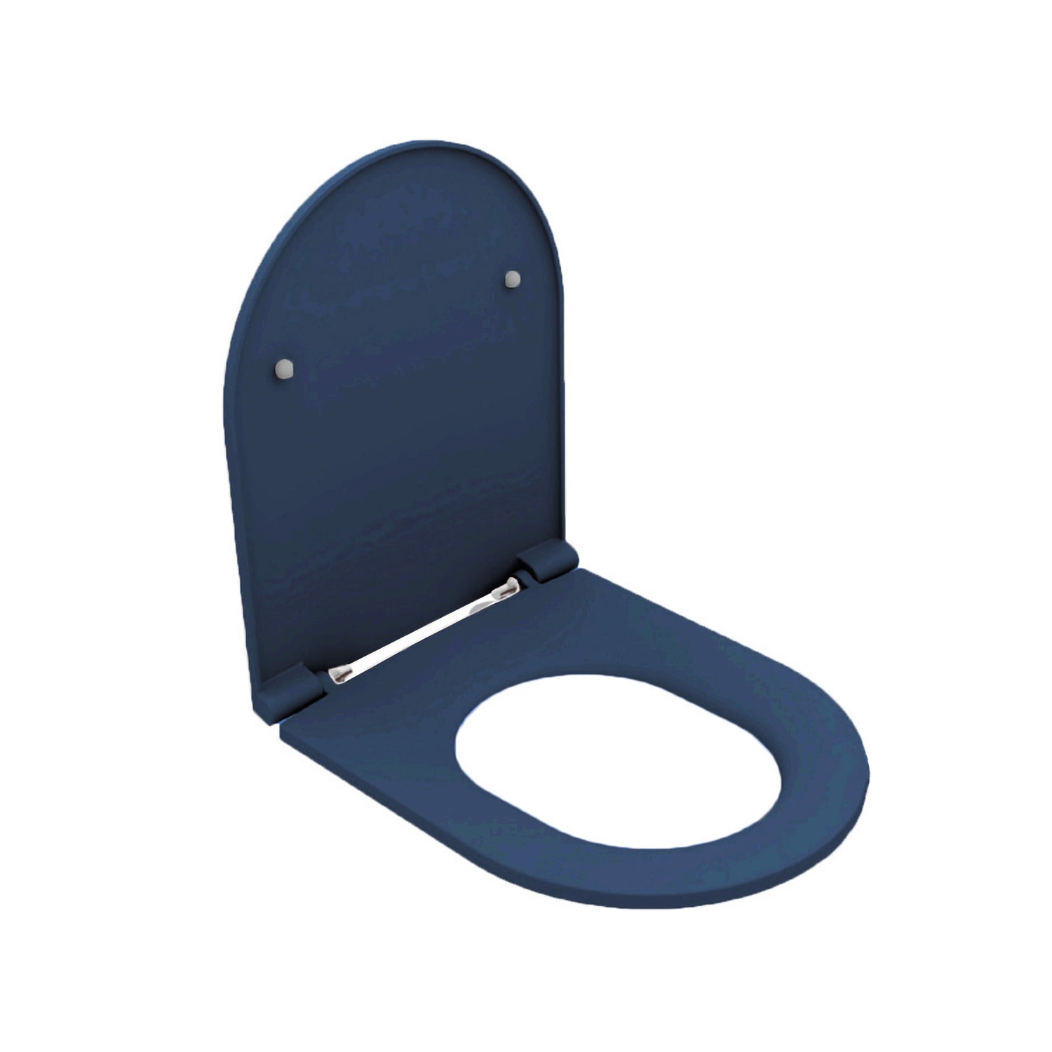 Sanitari colorati Filomuro Rimless con copriwater Soft Close BathCore serie Infinity 53x36,5xH40 cm Blu Opaco 16