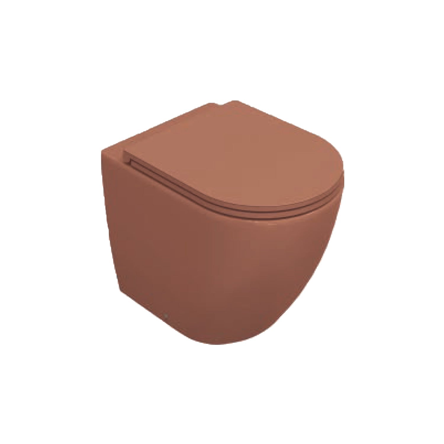  Sanitari Filomuro Rimless con copriwater Soft Close BathCore serie Infinity 53x36