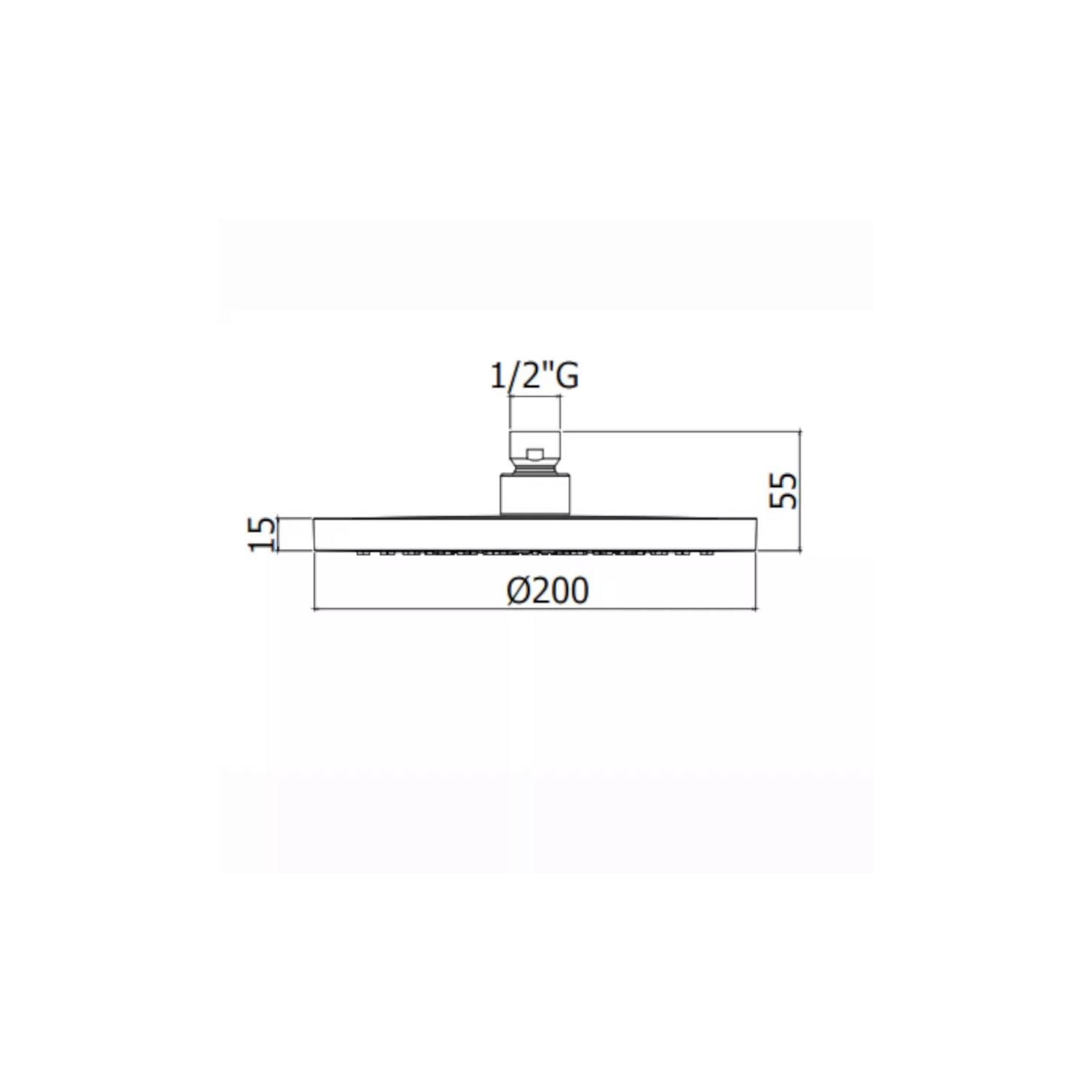  Soffione doccia tondo anticalcare diametro 20cm in abs cromato serie Panda modello ZSOF115CR Cromo Paffoni by CeramicStore | Lo specialista del tuo bagno