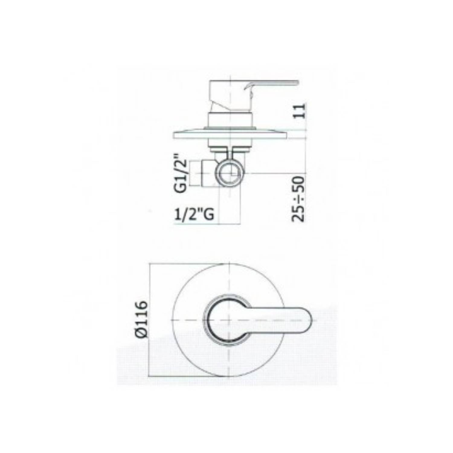 Set soffione doccia tondo anticalcare con braccio 30cm e miscelatore doccia incasso Cromo Paffoni by CeramicStore | Lo specialista del tuo bagno