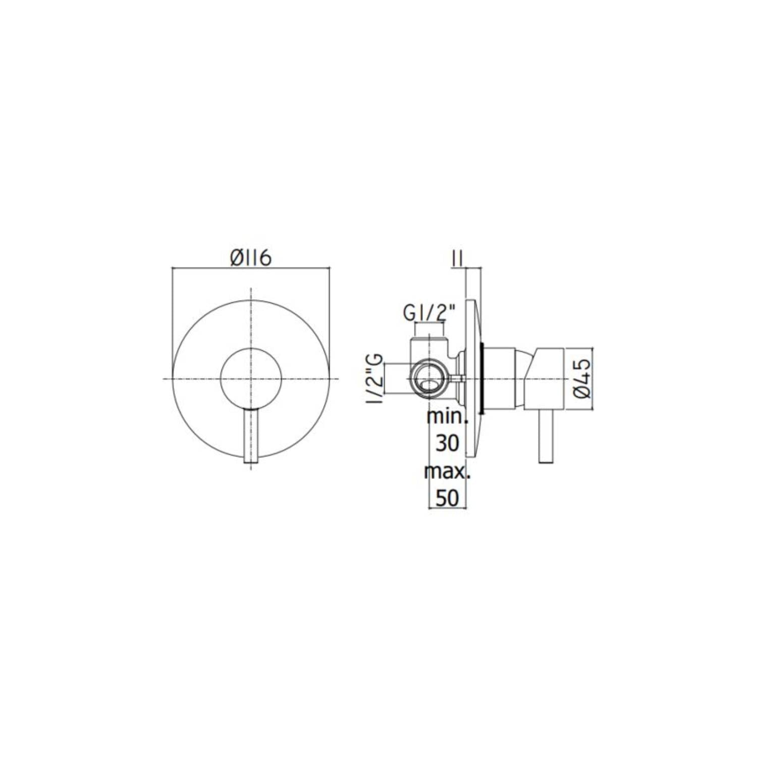  Set soffione doccia tondo con braccio tondo e miscelatore incasso doccia Cromo Paffoni by CeramicStore | Lo specialista del tuo bagno