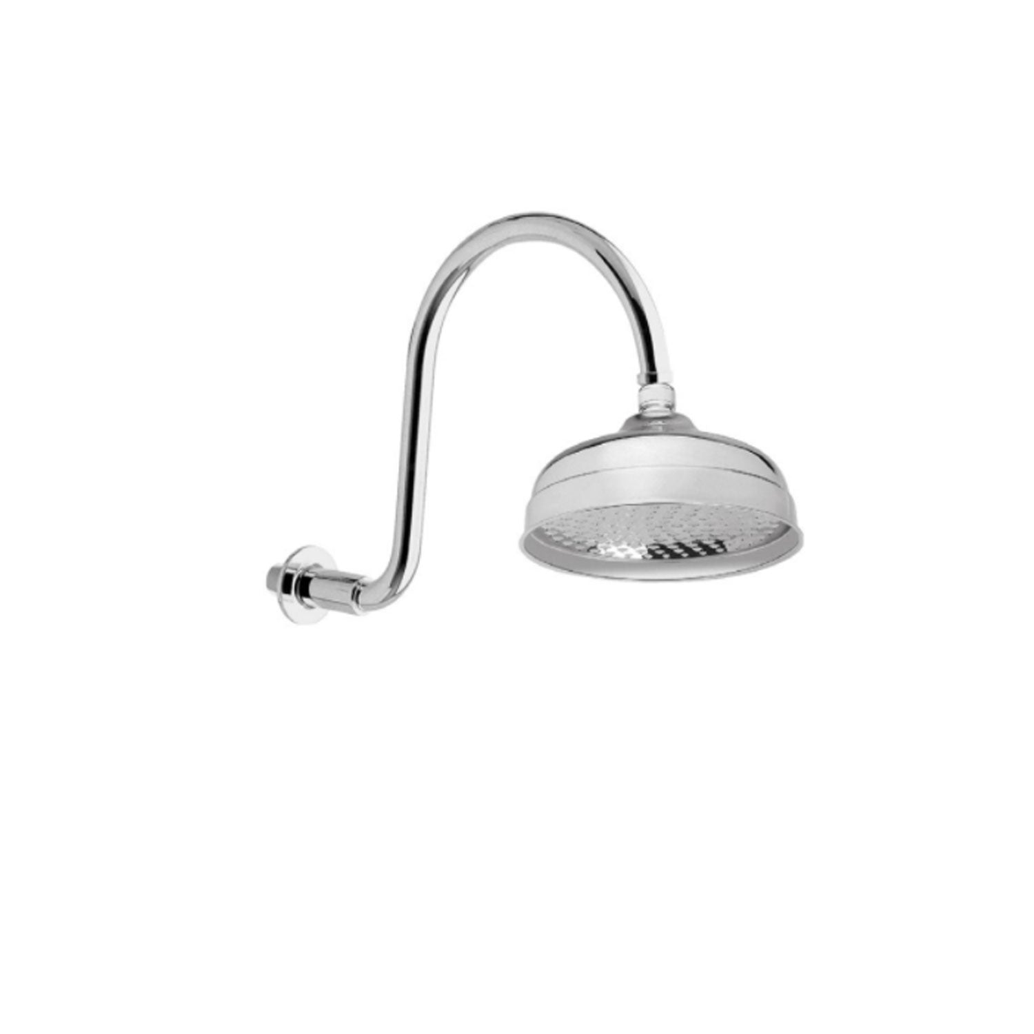 Soffione doccia modello retrà² in ottone cromato Keller Taps by CeramicStore | Lo specialista del tuo bagno