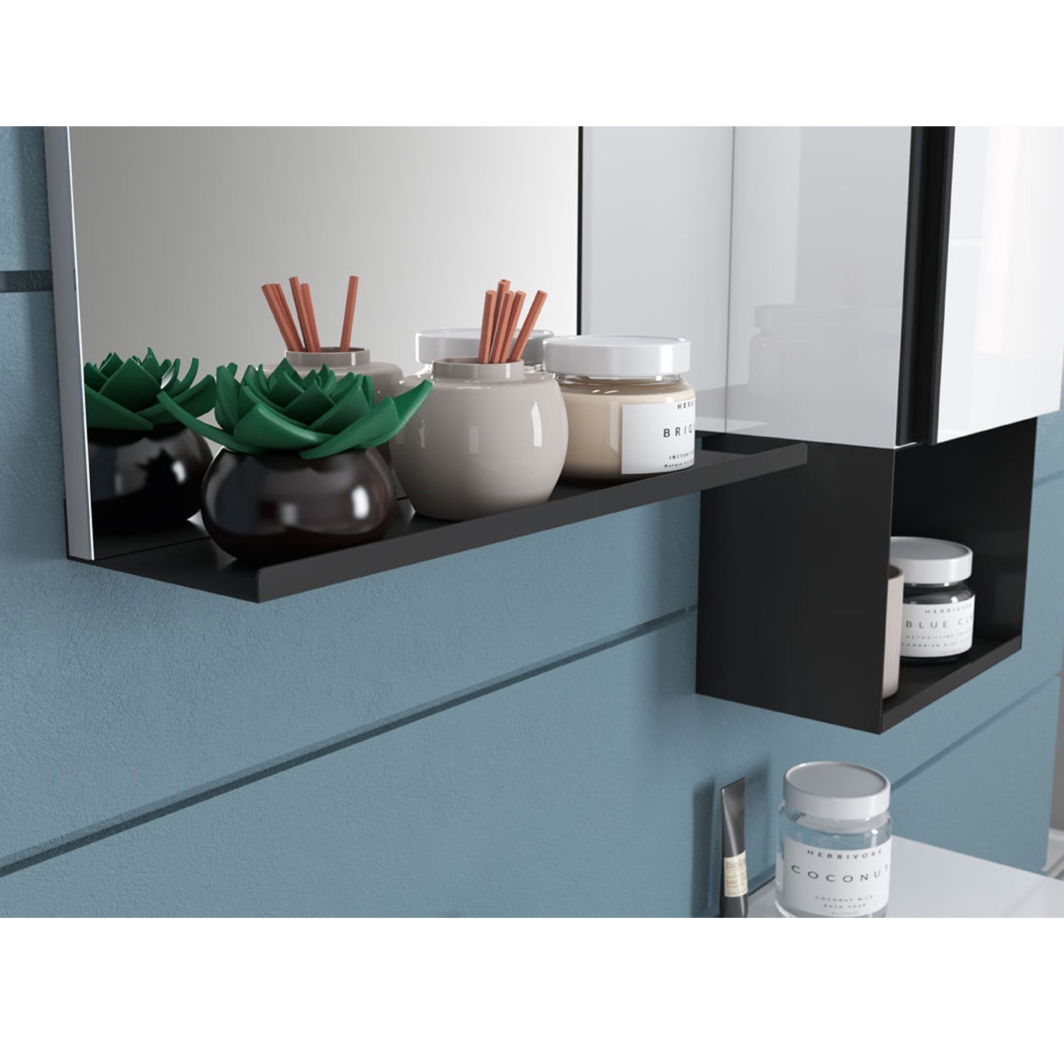  Composizione di mobili bagno con lavabo