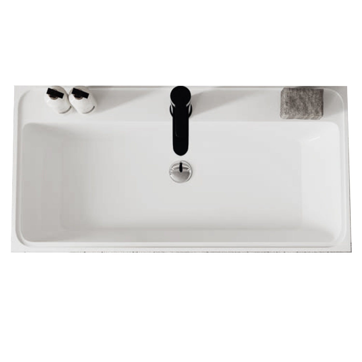  Mobile bagno sospeso cannettato con lavabo e specchio a goccia cm 100 colore rovere oro - Cubi&Co Collezione Pure by CeramicStore | Lo specialista del tuo bagno