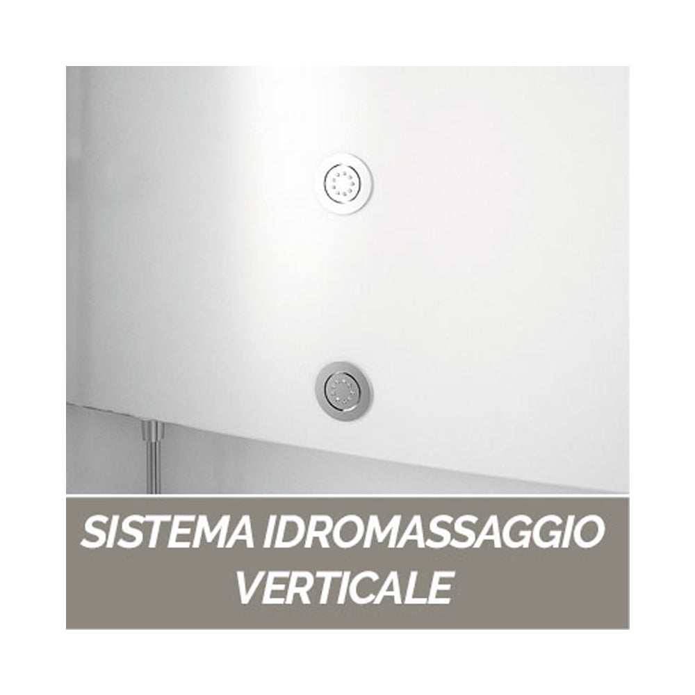  Cabina doccia multifunzione Novellini con idromassaggio cm 70x100 by CeramicStore | Lo specialista del tuo bagno