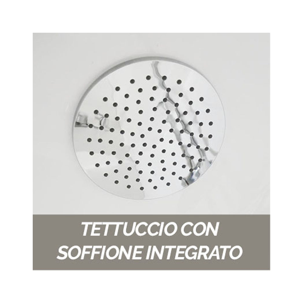  Cabina doccia multifunzione Novellini con idromassaggio cm 80x100 by CeramicStore | Lo specialista del tuo bagno