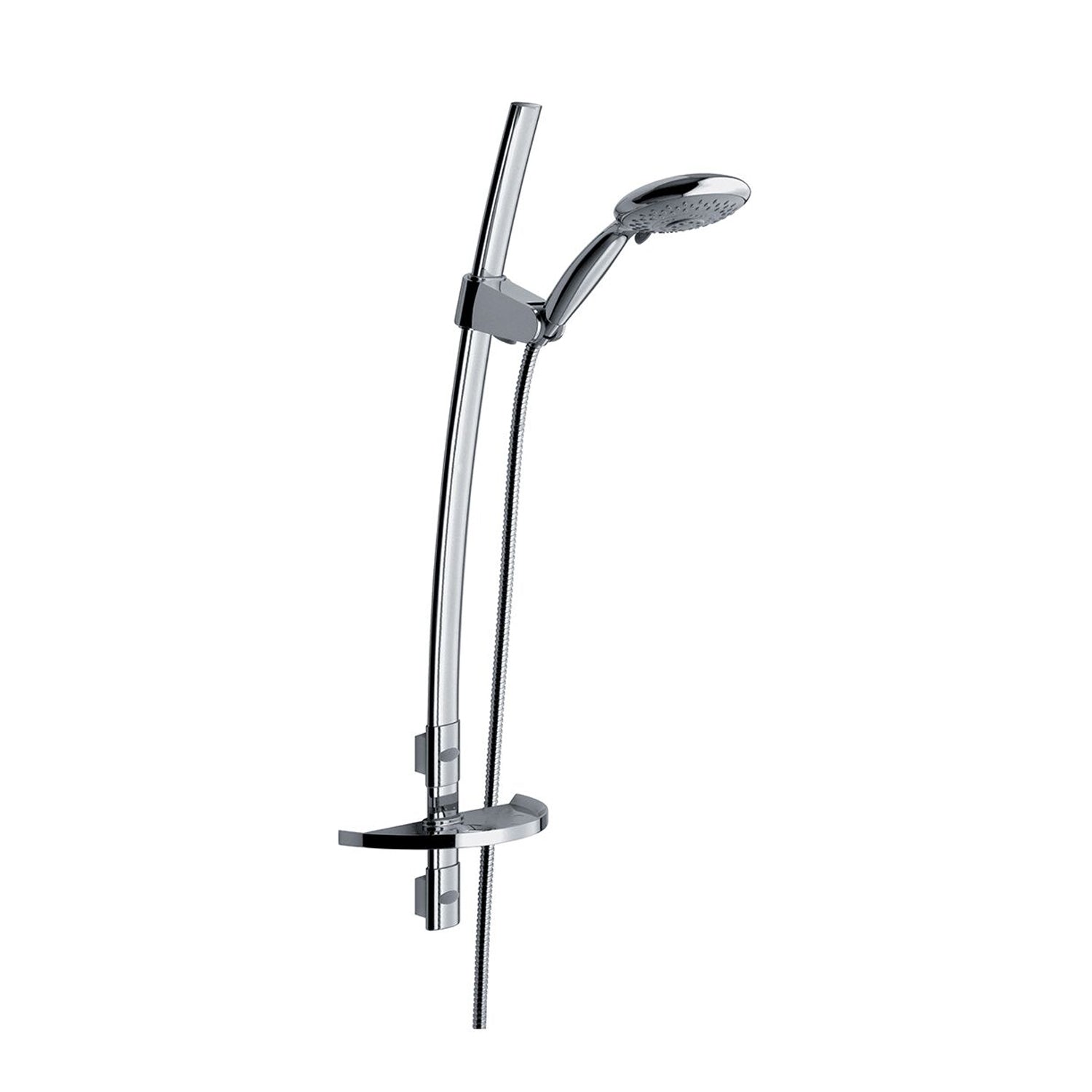 Saliscendi Venus con asta ovale h80cm con doccia Tennis e portasapone by CeramicStore | Lo specialista del tuo bagno