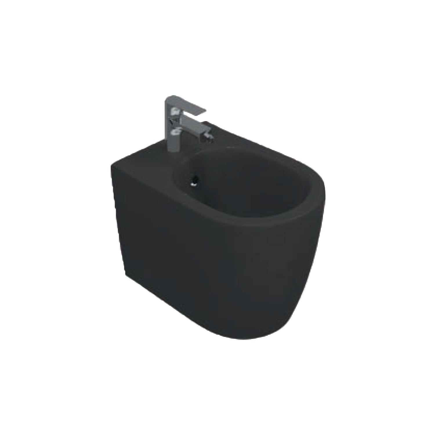  Sanitari Filomuro Rimless con copriwater Soft Close BathCore serie Infinity 53x36