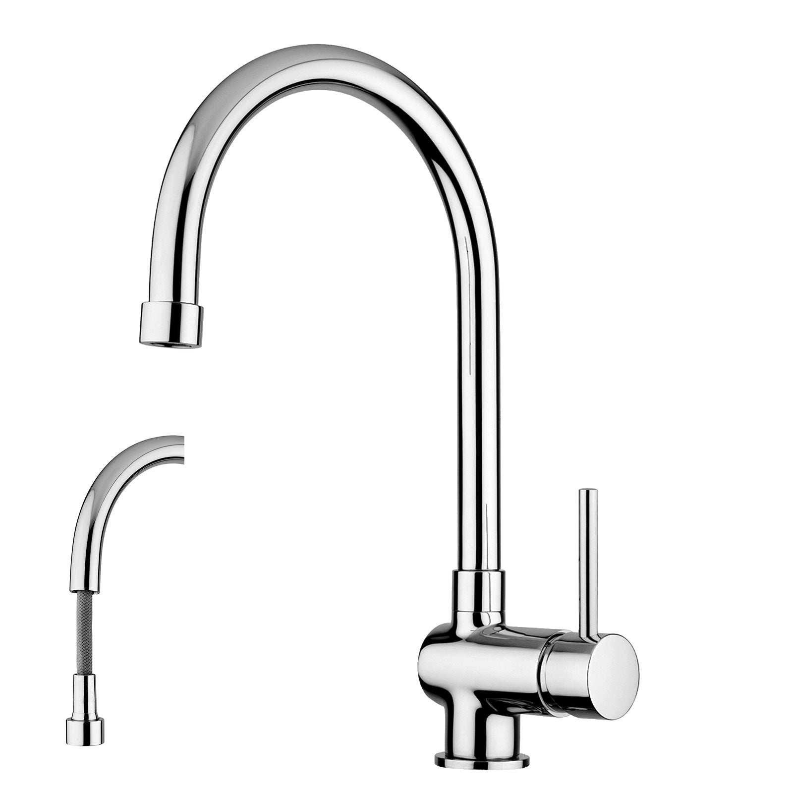 Miscelatore lavello cucina con doccetta estraibile modello SK185CR by Paffoni by CeramicStore | Lo specialista del tuo bagno