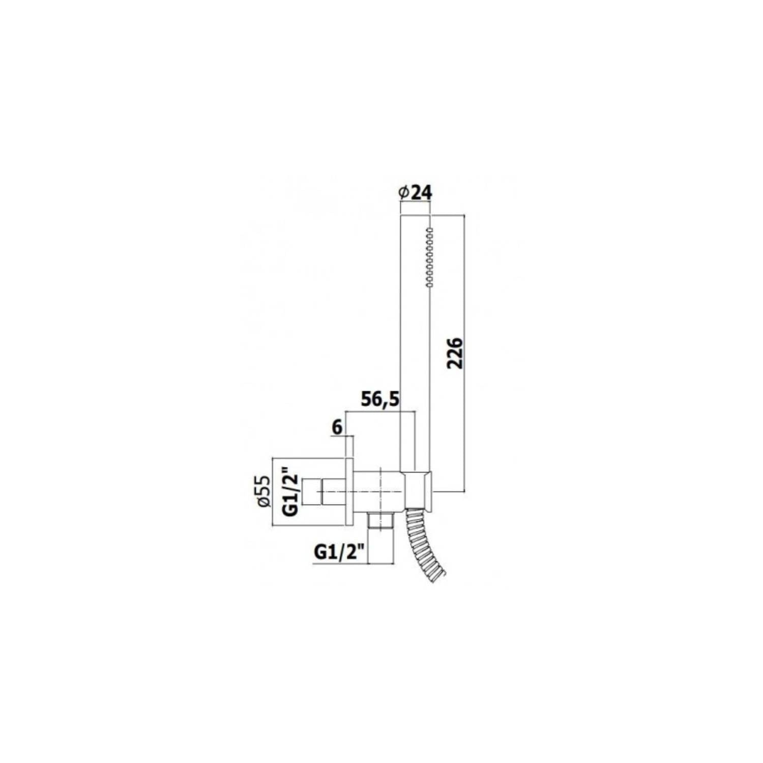  Set soffione doccia con braccio tondo e miscelatore termostatico con set duplex doccia Satinato Paffoni by CeramicStore | Lo specialista del tuo bagno