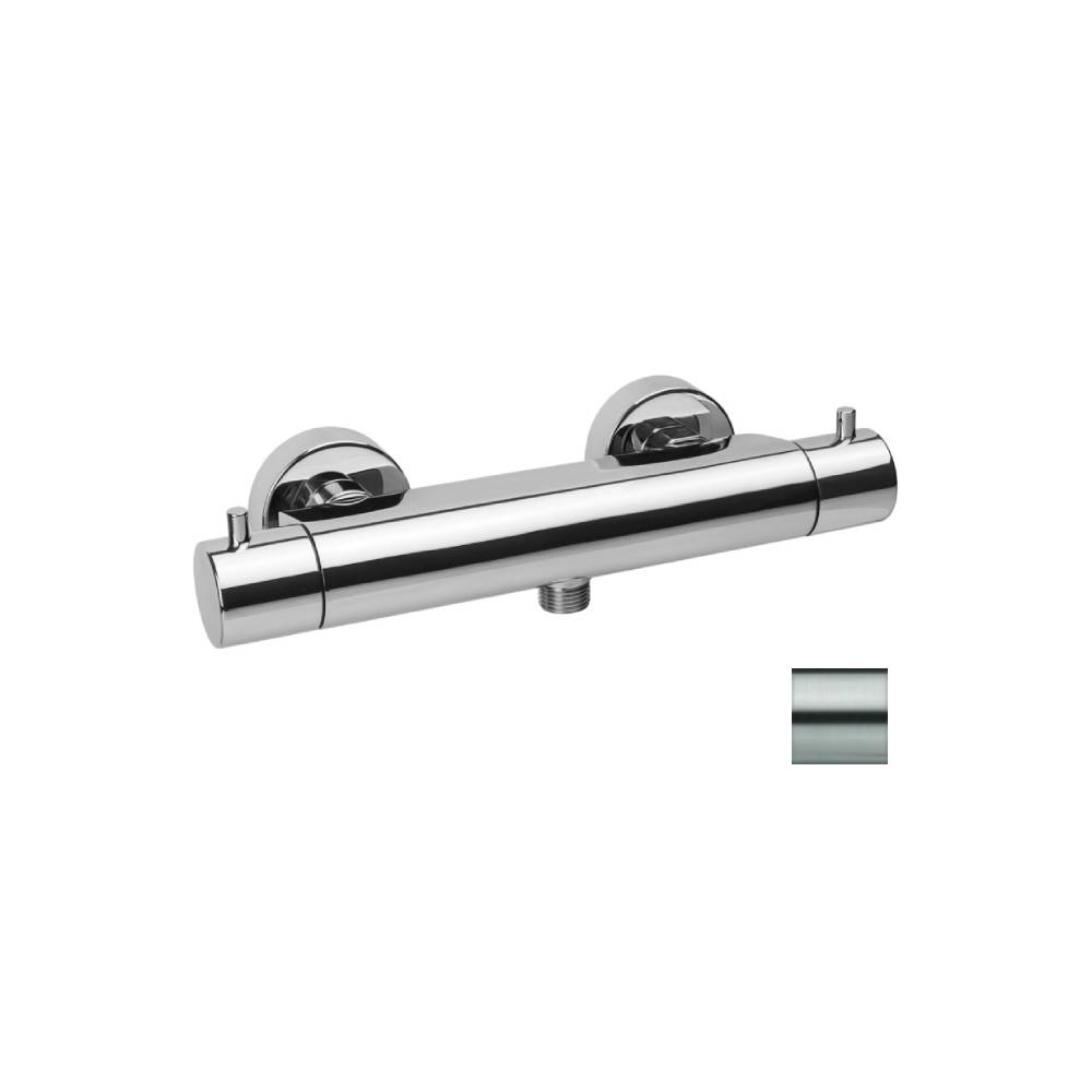 Miscelatore termostatico doccia esterno serie Light modello LIQ468ST steel looking Paffoni by CeramicStore | Lo specialista del tuo bagno