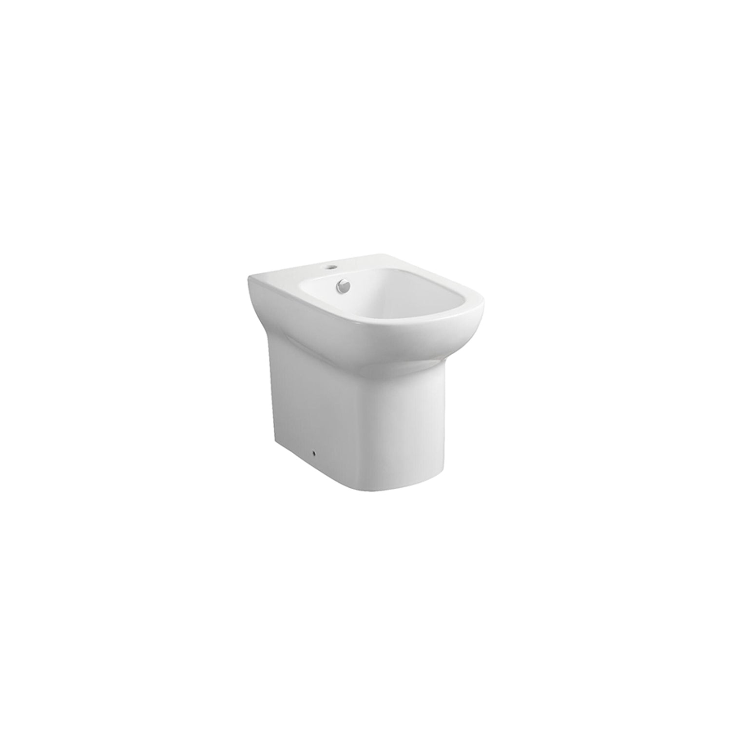  Sanitari filomuro modello Amber con sedile SoftClose 54.5x37 H. 44 cm - Bianco lucido