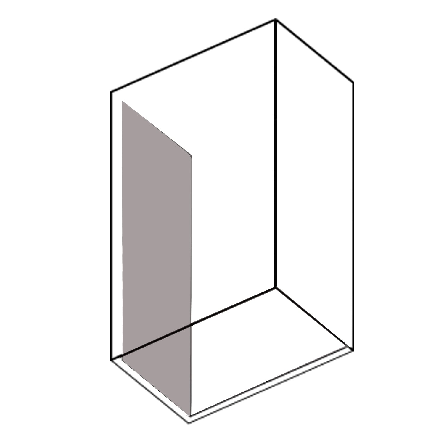  Pannello fisso doccia per abbinamento box doccia Iconic cm 70 vetro anticalcare Smart Clean by CeramicStore | Lo specialista del tuo bagno