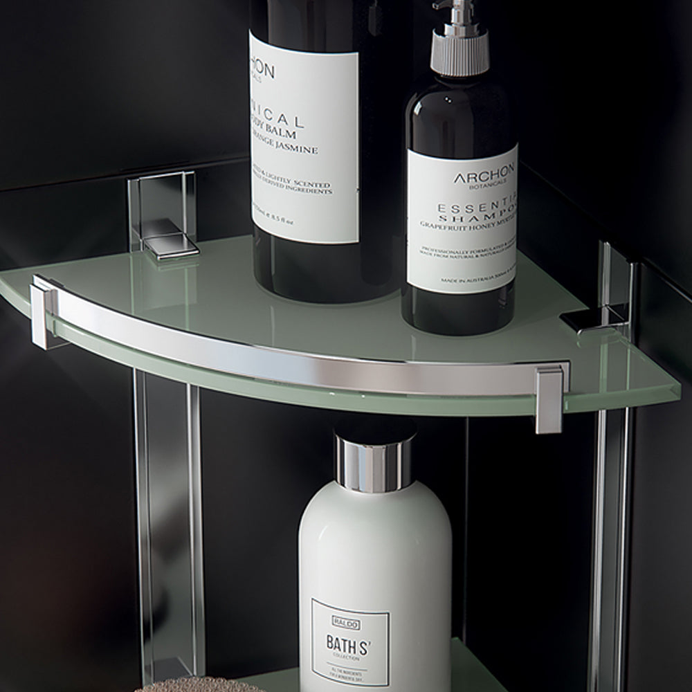  alluminio e vetro temperato cm 26x26x30 by CeramicStore | Lo specialista del tuo bagno