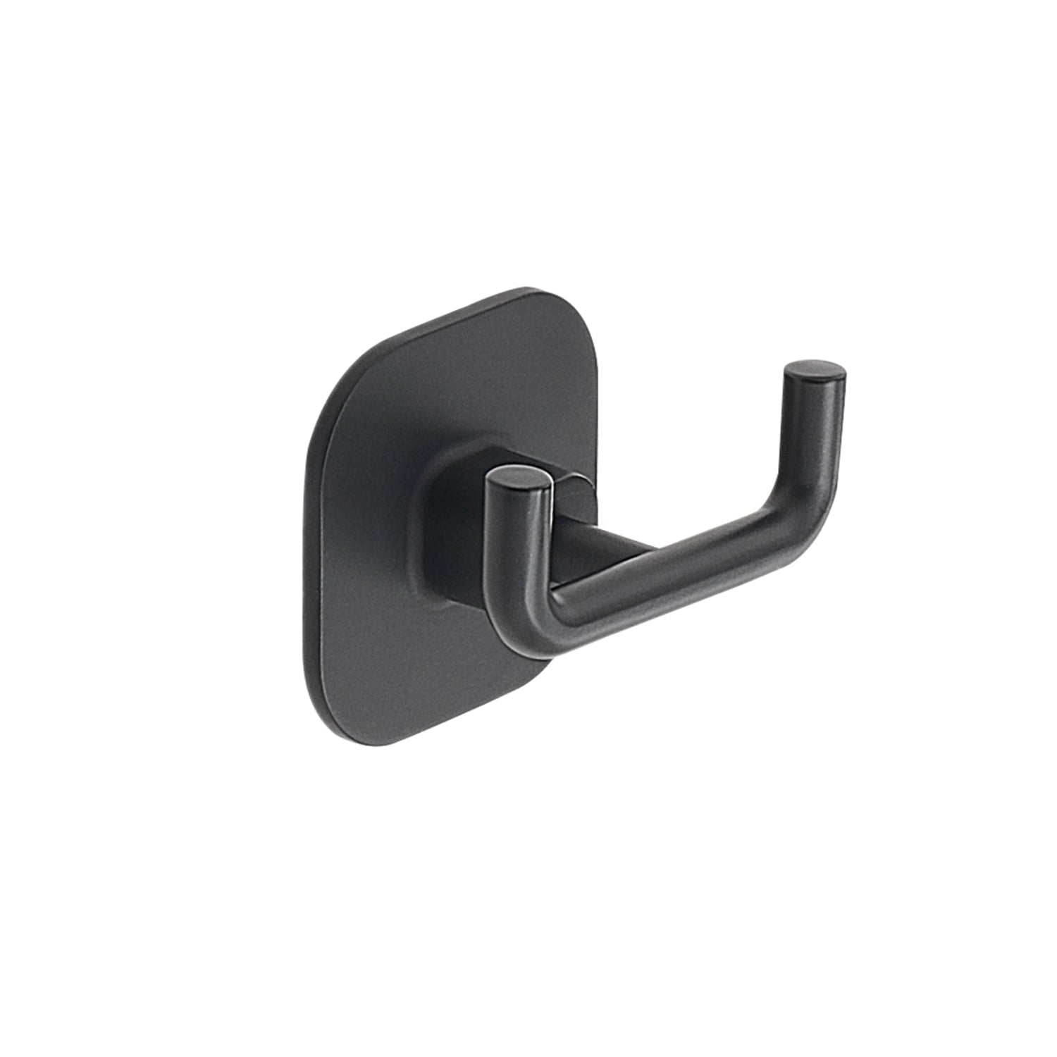 Appendiabiti doppio in acciaio inox e cromall Teide di Gedy - Nero Matt by CeramicStore | Lo specialista del tuo bagno