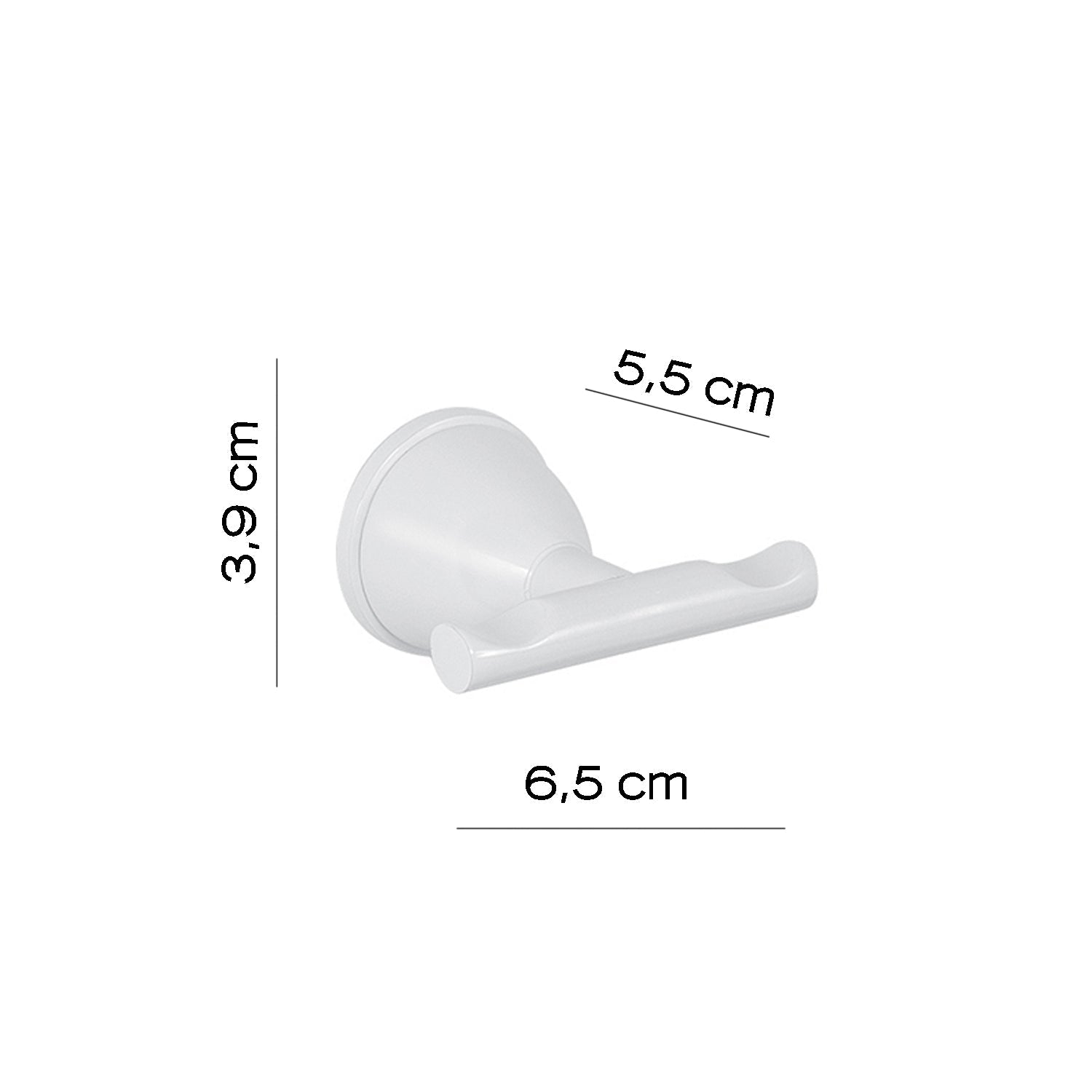  Appendiabiti in Acciaio Inox Genziana di Gedy - Bianco by CeramicStore | Lo specialista del tuo bagno