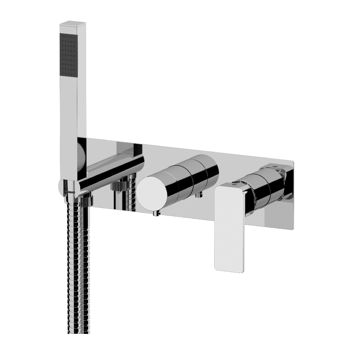 Set a incasso a 3 vie vasca/doccia Mariani serie Icon - Cromo