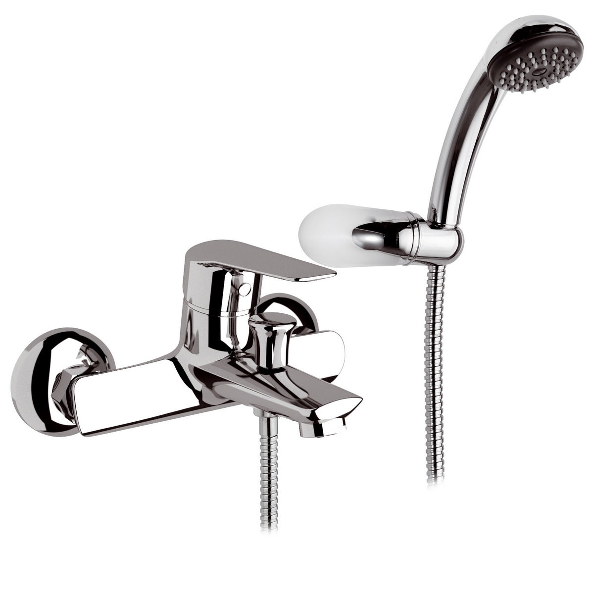 Monocomando vasca esterna con accessori Mariani serie Essenza - Cromo