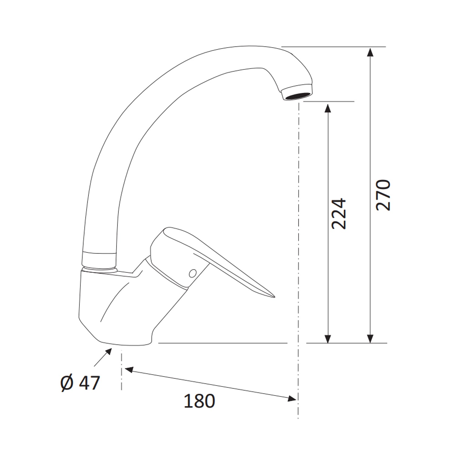 Miscelatore monocomando lavello Mariani serie Essenza - Cromo 2