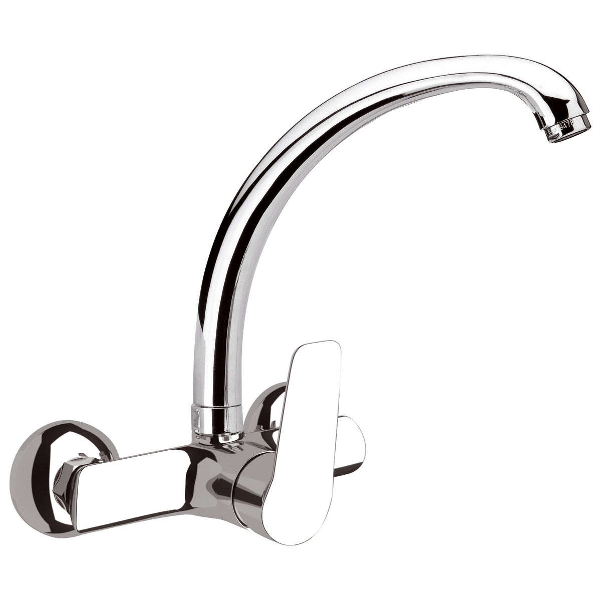 Miscelatore lavello a parete con bocca girevole Mariani serie Essenza - Cromo