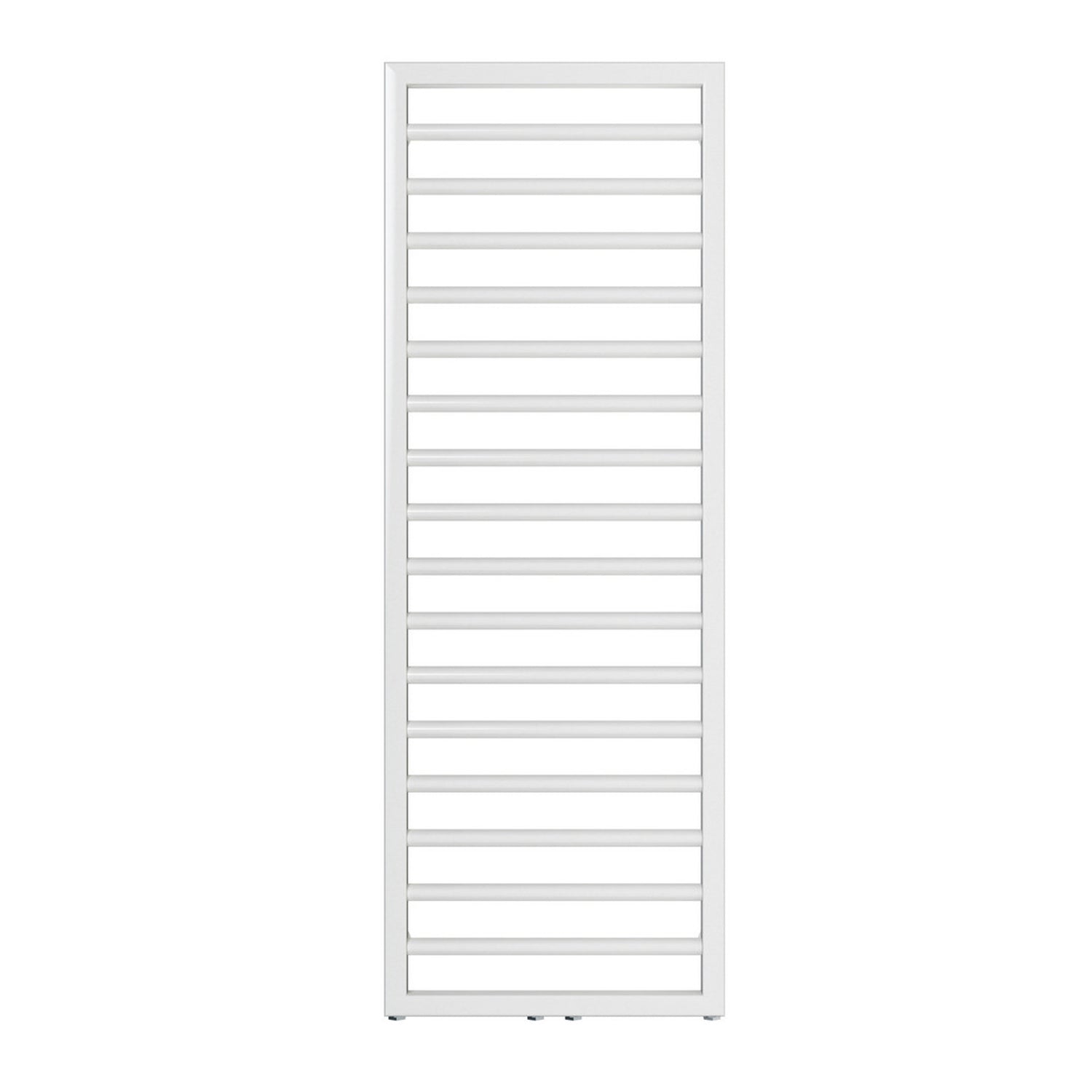 Termoarredo in acciaio con elementi tondi Bianco Zehnder modello Subway H. 1261 x L. 450 mm