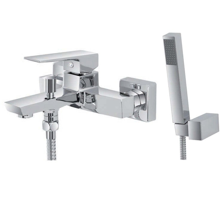 Miscelatore vasca con doccetta RubiFlux serie Arkon - Cromo