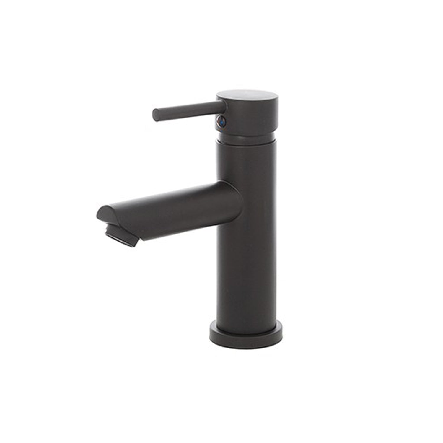 Miscelatore monocomando lavabo RubiFlux serie Paris Modello Noir in acciaio inox - Nero Opaco