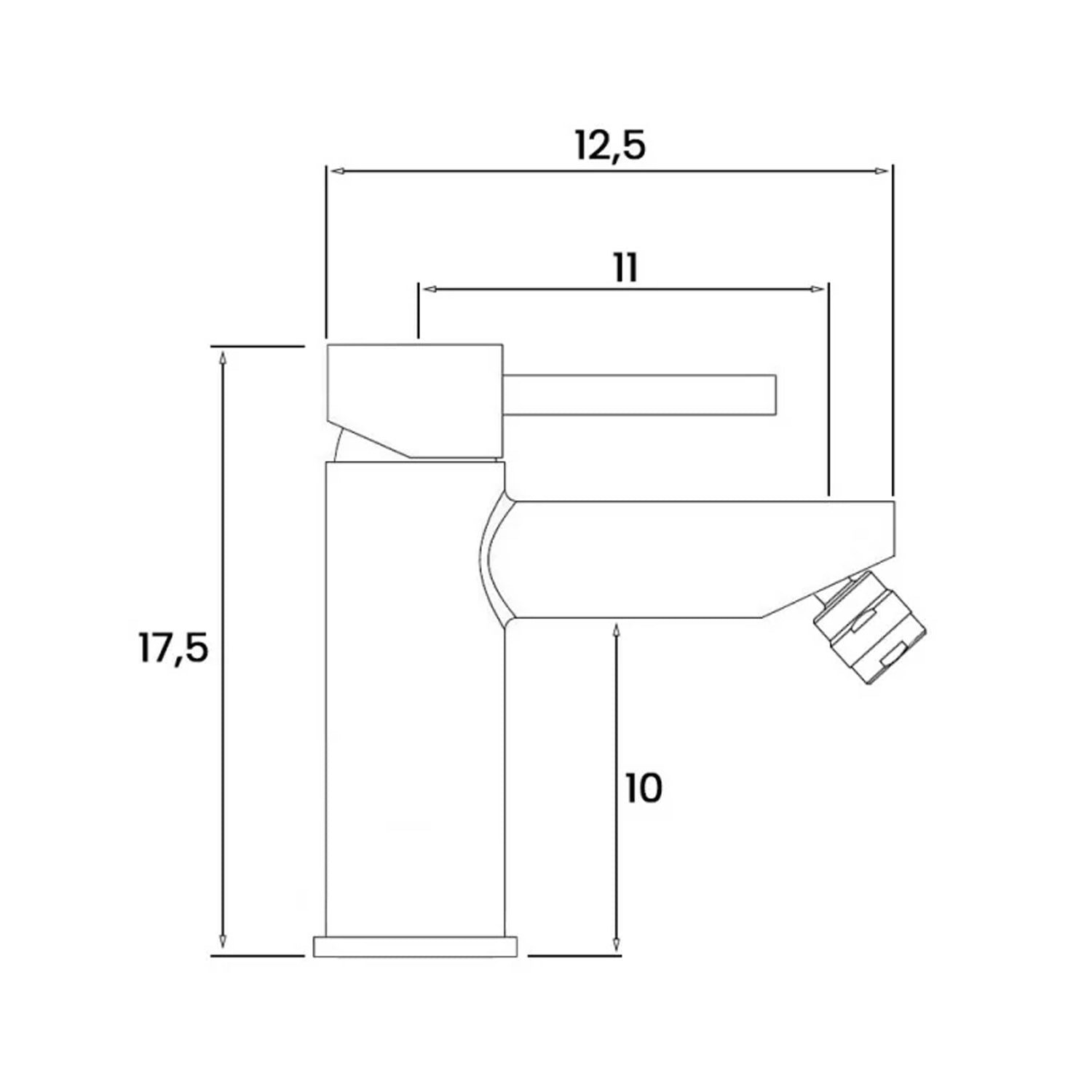Kit miscelatore lavabo + bidet RubiFlux serie Yarn con scarico clic-clac - Nero Opaco 4