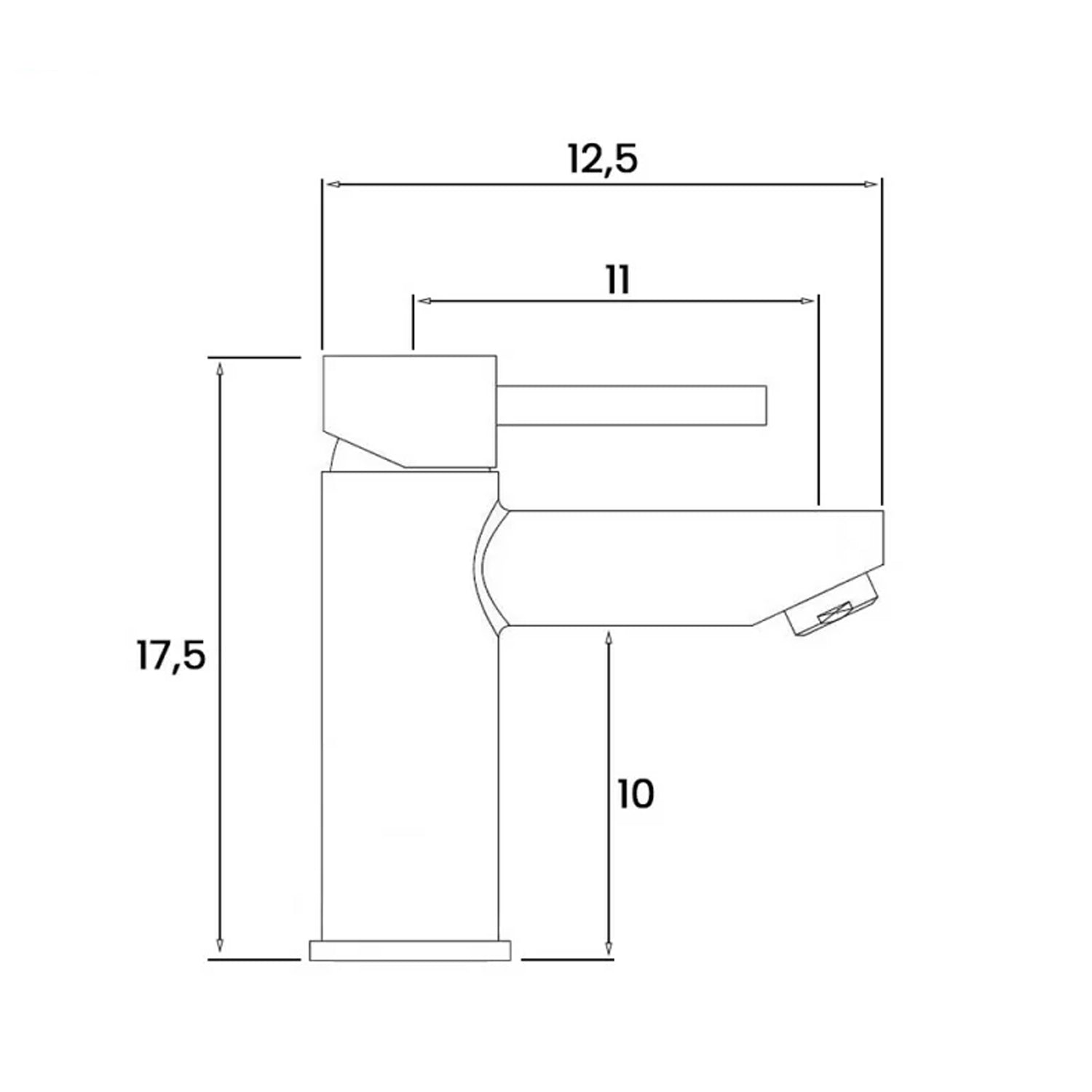 Kit miscelatore lavabo + bidet RubiFlux serie Yarn con scarico clic-clac - Nero Opaco 5