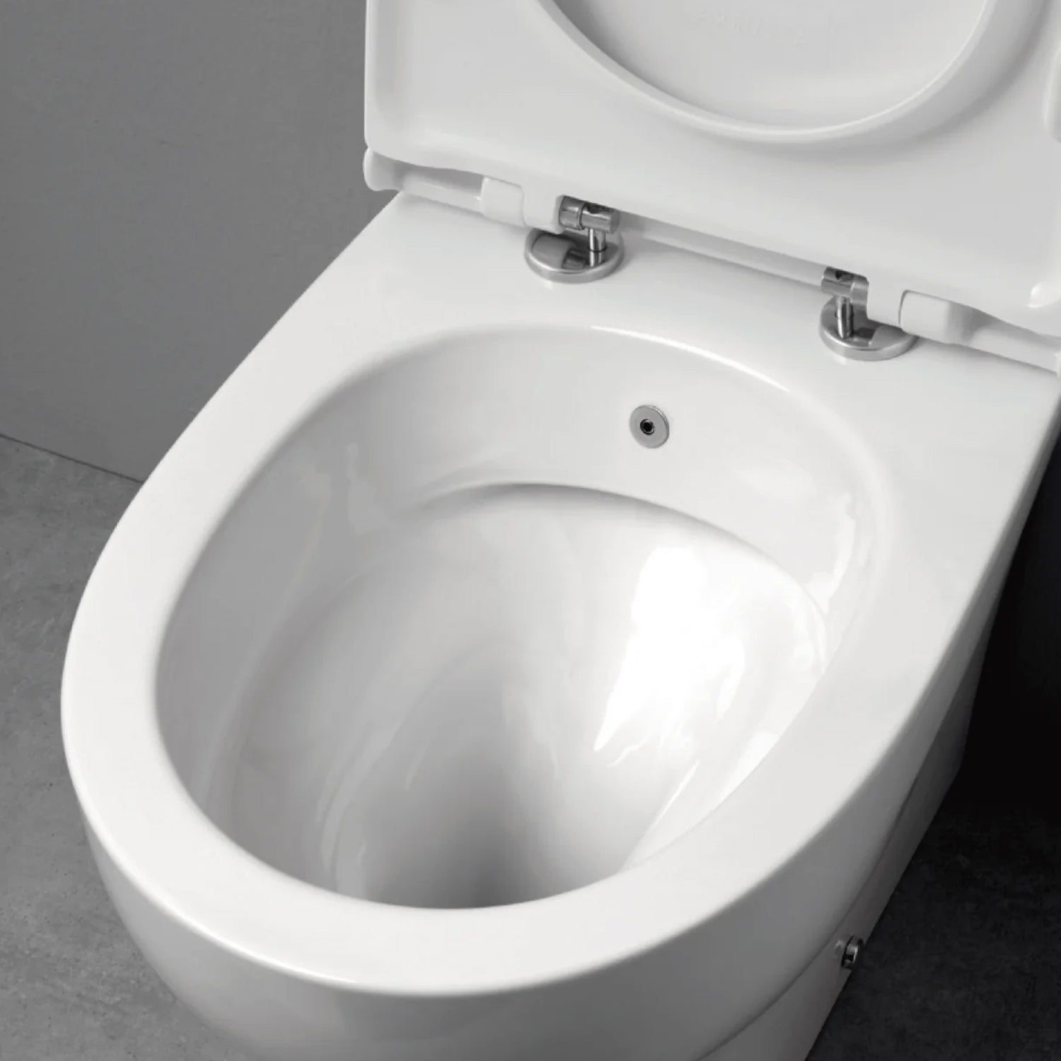 Vaso/bidet con scarico a parete Pratica by Azzurra con sedile soft-close 54x35xH42 cm - Bianco Lucido 2