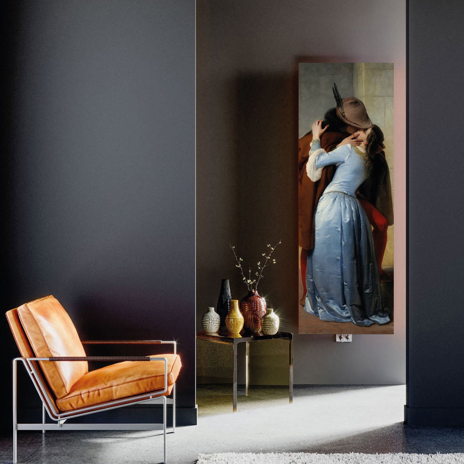 Termoarredo idraulico 200x51 cm interasse mm 50 Modello 'Il bacio di Hayez' Termocrea by CeramicStore | Lo specialista del tuo bagno