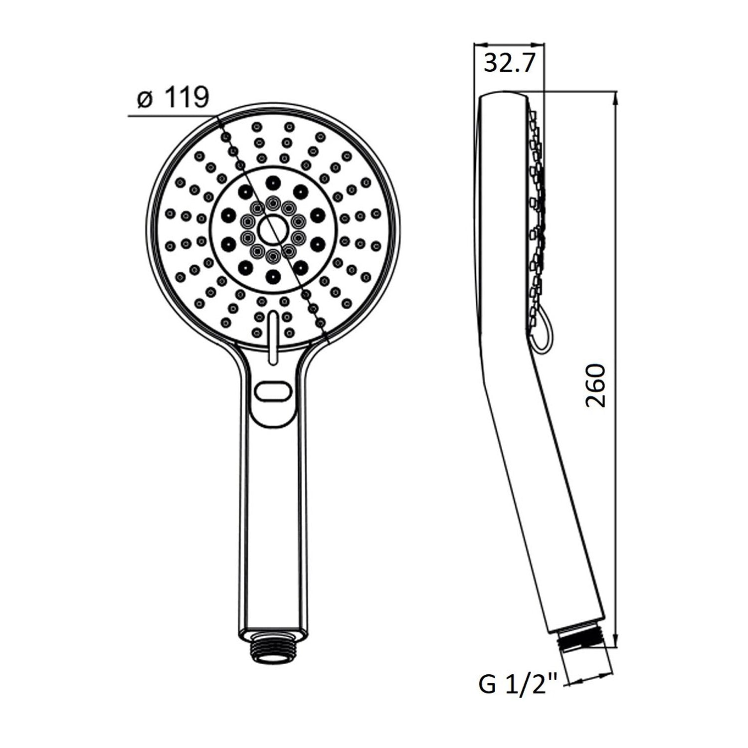  Doccia idromassaggio Diamante anticalcare abs con 5 funzioni e box by CeramicStore | Lo specialista del tuo bagno