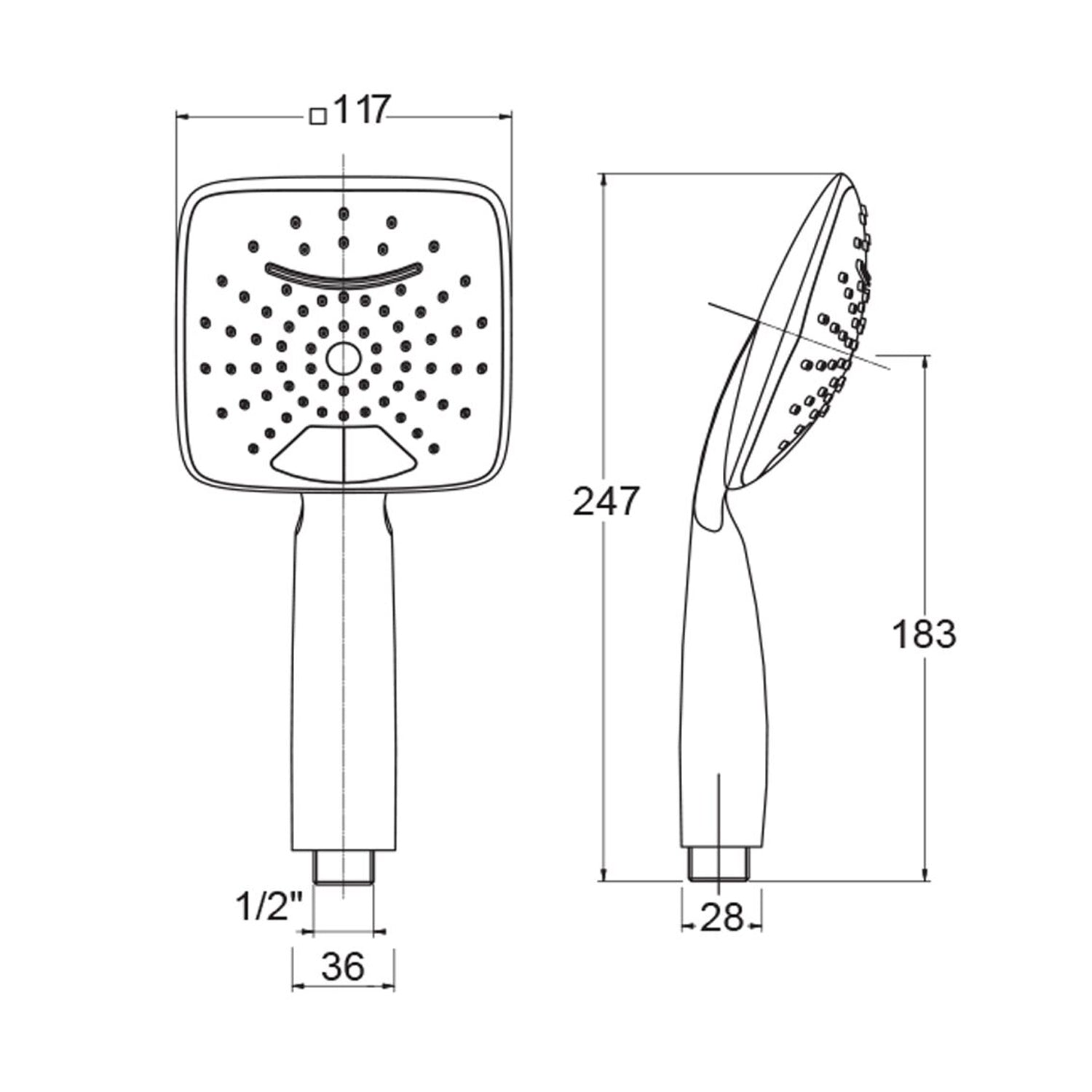  Doccia Gemma 2 funzioni con getto a cascata e box in abs by CeramicStore | Lo specialista del tuo bagno