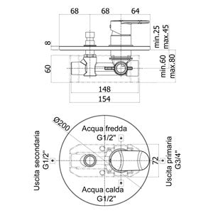  Paffoni mod. Candy miscelatore incasso doccia con deviatore automatico by CeramicStore | Lo specialista del tuo bagno