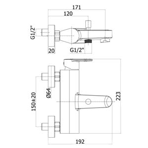  Miscelatore vasca duplex Paffoni Candy in ottone cromato by CeramicStore | Lo specialista del tuo bagno