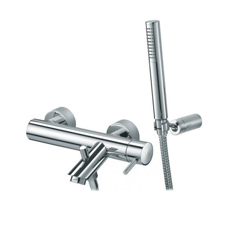 Miscelatore vasca Paffoni Light ottone cromo completo di doccetta duplex by CeramicStore | Lo specialista del tuo bagno