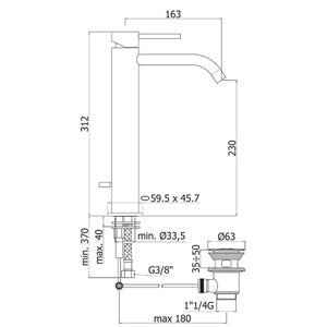  Miscelatore lavabo alto Paffoni Light flessibili in scatola by CeramicStore | Lo specialista del tuo bagno