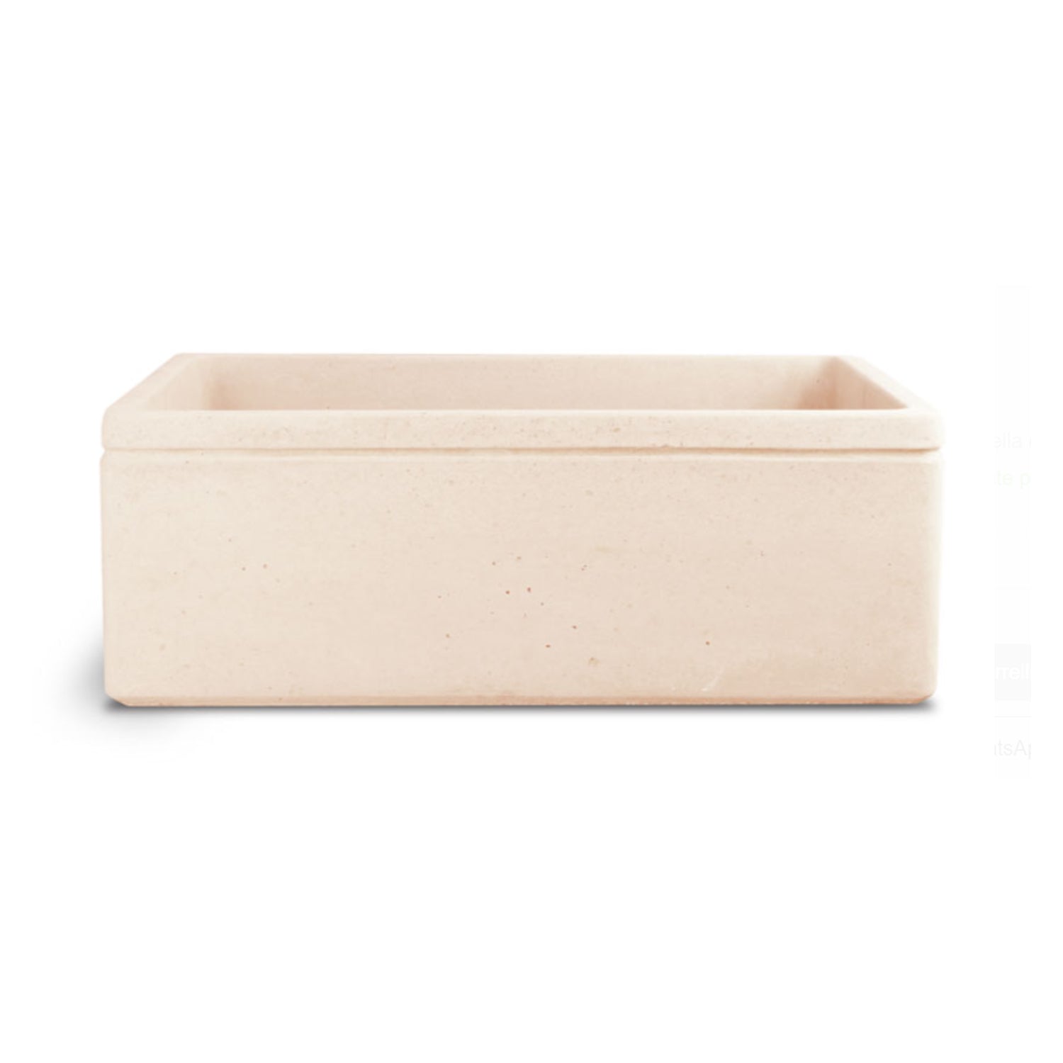 Lavello da esterno in cemento rosa antico cm 50x40x18h cm modello Liz by CeramicStore | Lo specialista del tuo bagno