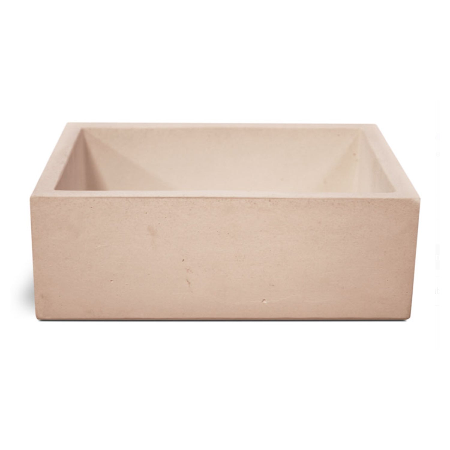 Lavello da esterno in cemento rosa cm 45x35x16h cm modello Desy by CeramicStore | Lo specialista del tuo bagno