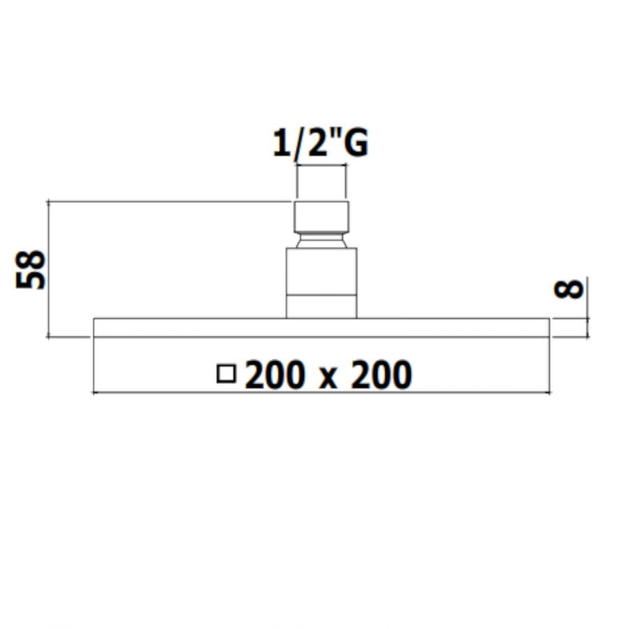  Set soffione doccia con braccio tondo e miscelatore con set doccia quadro in nero opaco Paffoni by CeramicStore | Lo specialista del tuo bagno