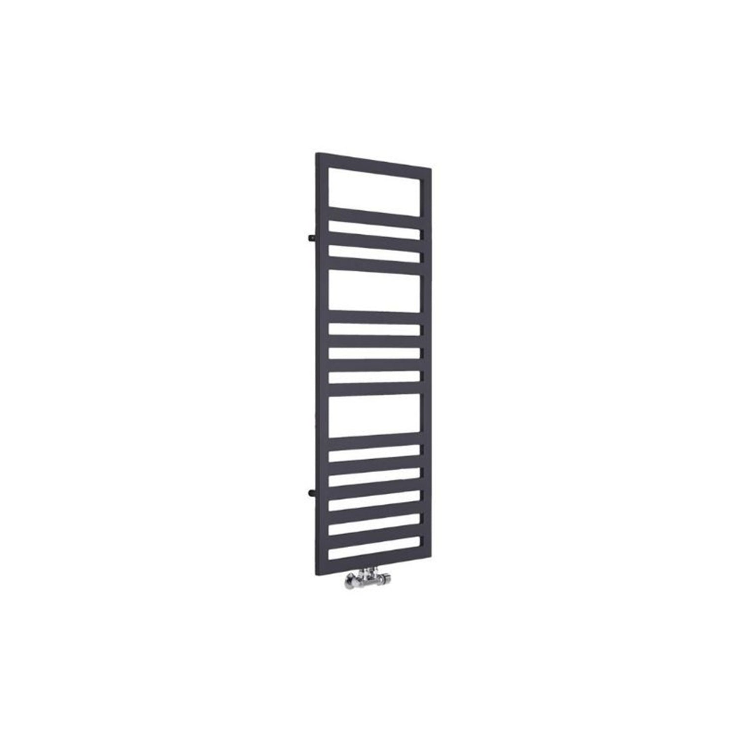  Termoarredo piatto Lazzarini 1200x500 mm interasse 400 mm/50 mm modello Urbino finitura Antracite by CeramicStore | Lo specialista del tuo bagno