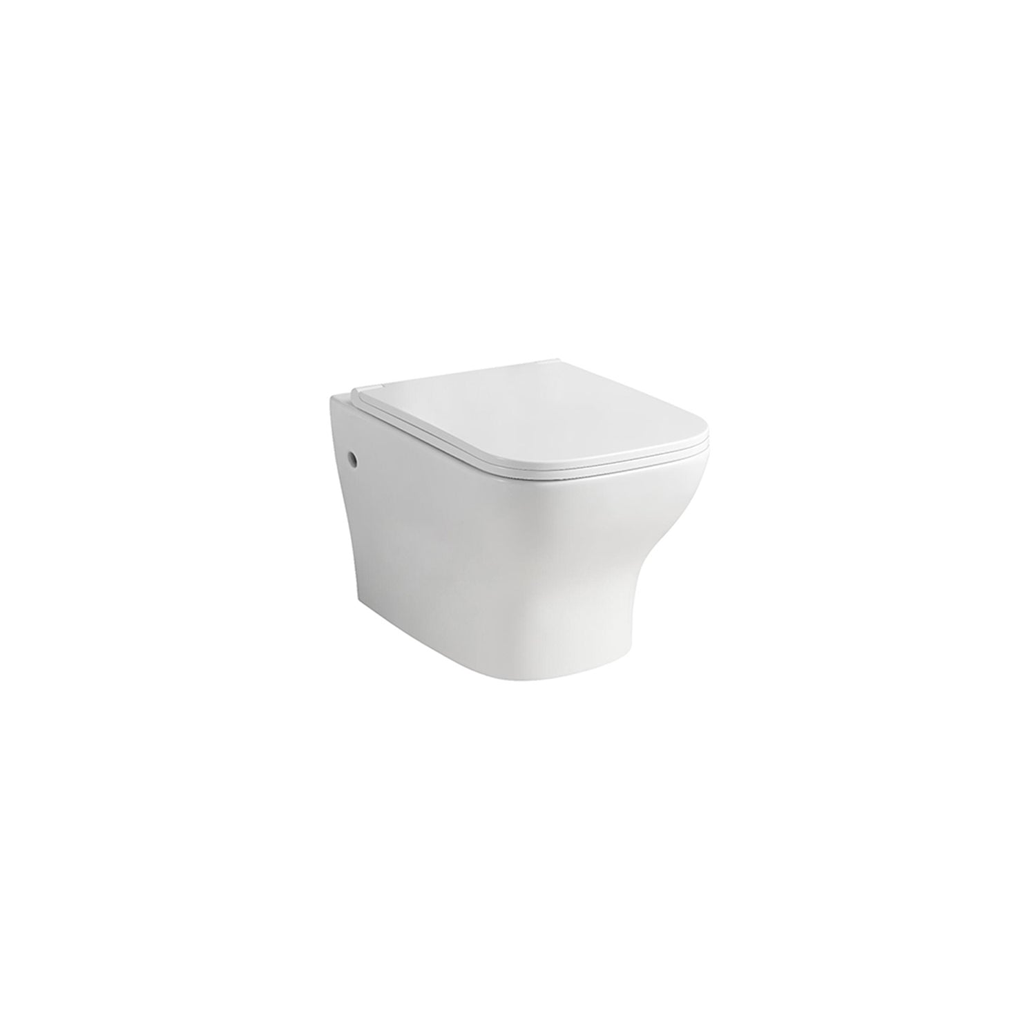  Sanitari sospesi serie Tuono con sedile Softclose 49x35 H. 32 cm - Bianco lucido