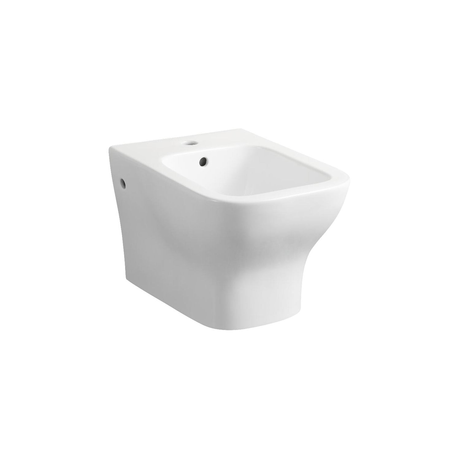  Sanitari sospesi serie Tuono con sedile Softclose 49x35 H. 32 cm - Bianco lucido