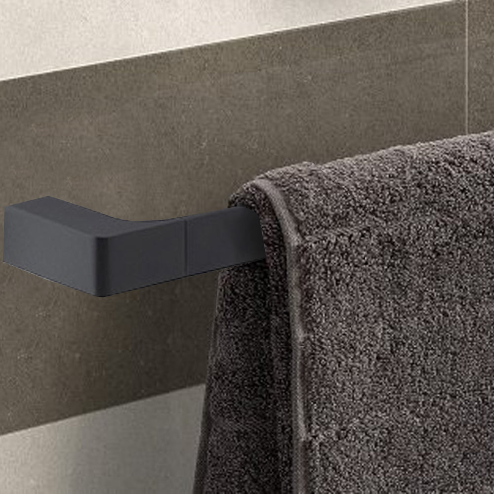  Portasalviette a muro di Gedy serie Pirenei 45 cm - Nero Matt by CeramicStore | Lo specialista del tuo bagno