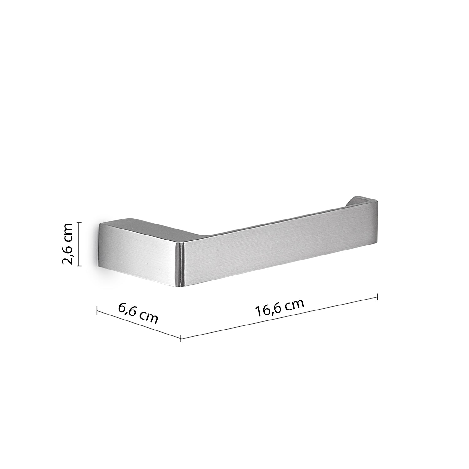  Portarotolo a muro Gedy serie Pirenei - Spazzolato