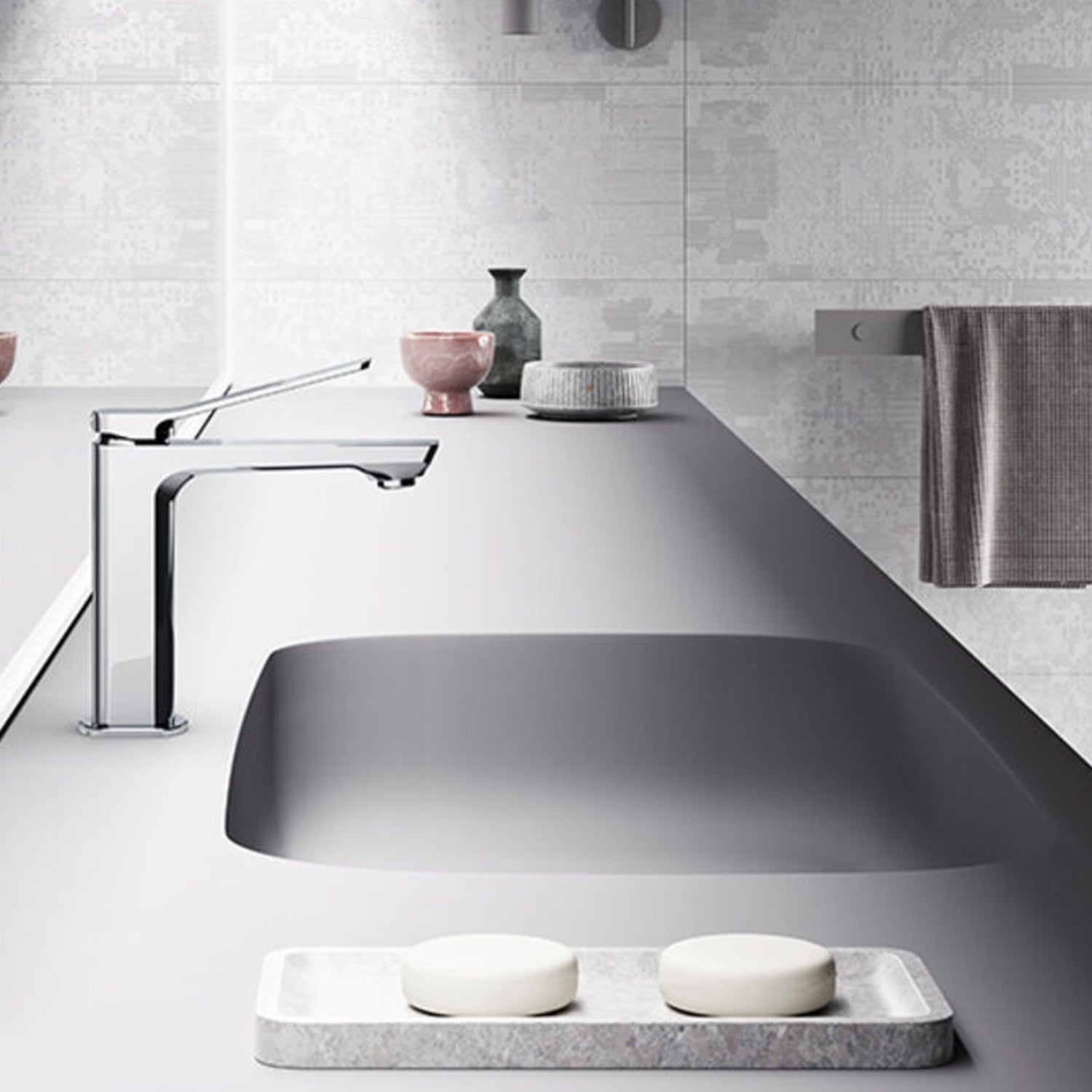  Miscelatore lavabo in ottone con scarico clic clac serie Tilt di Paffoni cromato by CeramicStore | Lo specialista del tuo bagno