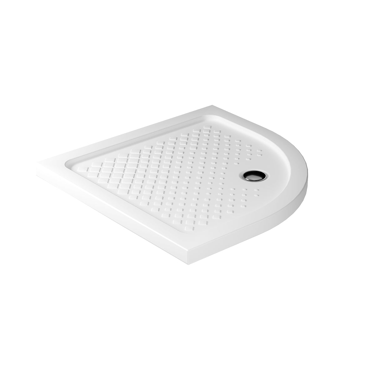 Piatto doccia angolare Galassia in ceramica 80x80 cm - Bianco